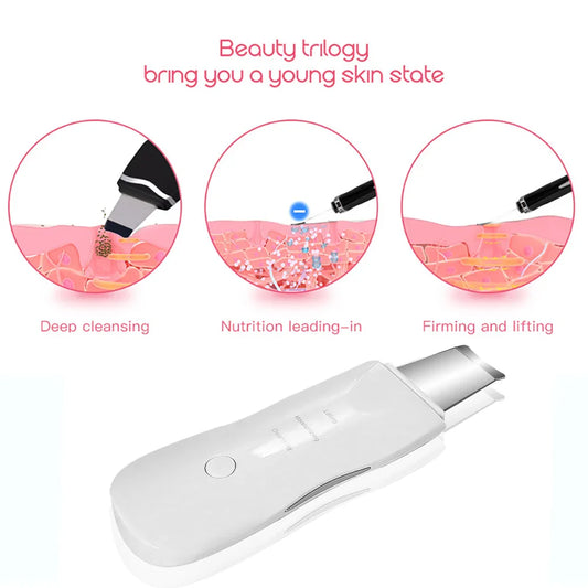 Ultrasonic Skin Scrubber Deep Facial Cleaner-1