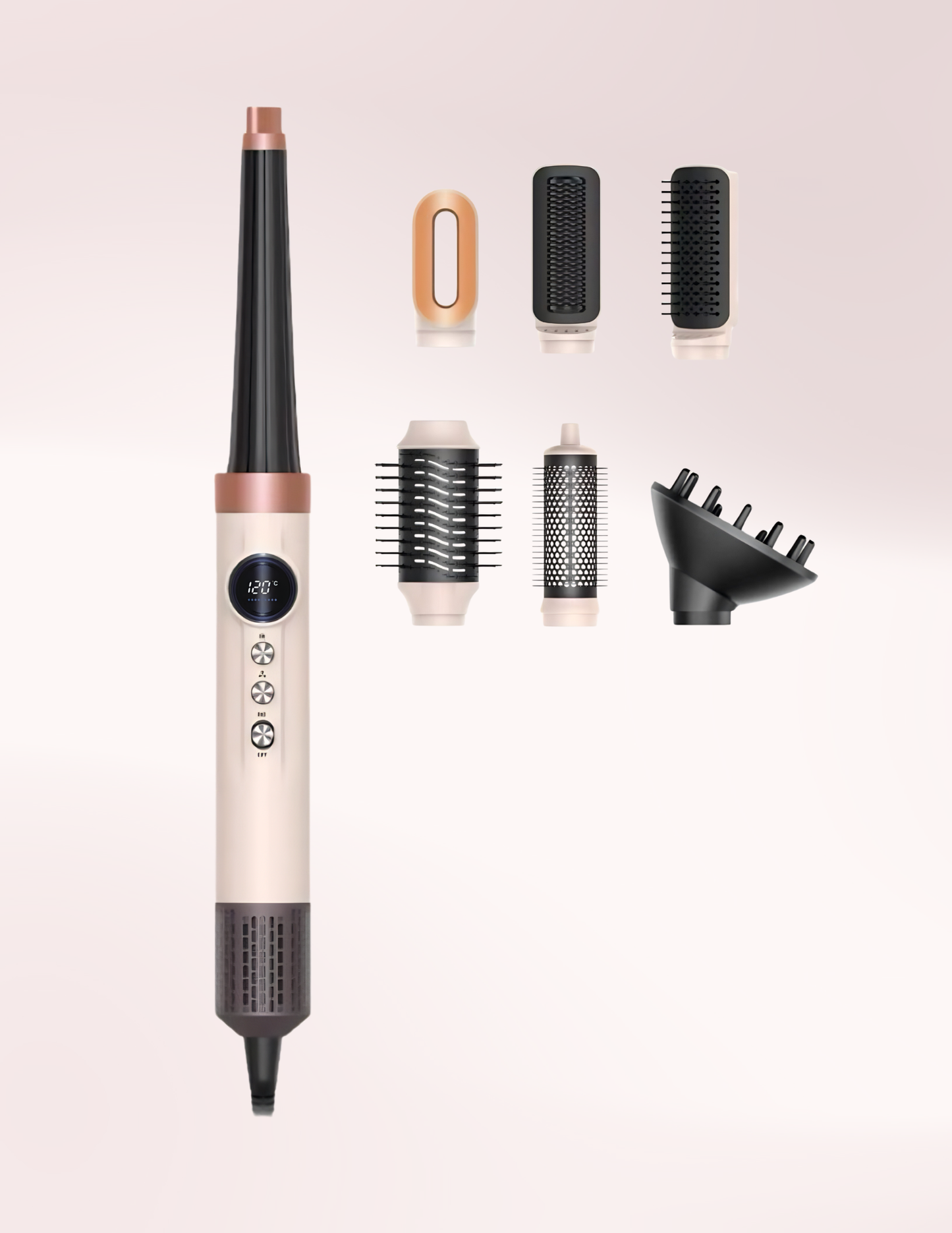 LUXVIA PRO™ - Cepillo Moldeador 9 en 1 con Motor Digital Brushless