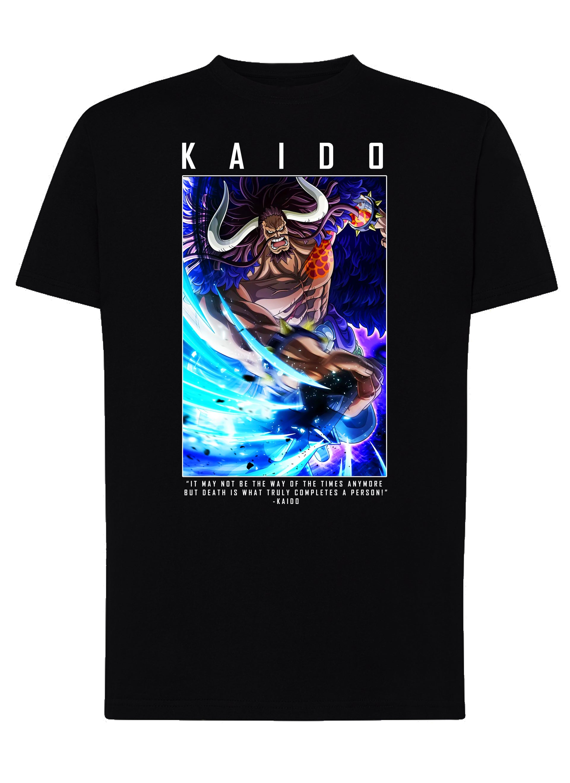 Of Kaido Manga Anime Fumetti 6018-19 T-shirt Urban Men Uomo 100% Cotone Pettinato JK-1