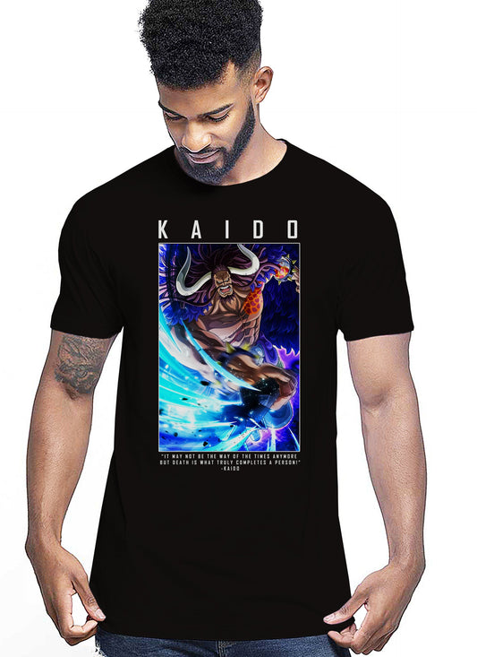 Of Kaido Manga Anime Fumetti 6018-19 T-shirt Urban Men Uomo 100% Cotone Pettinato JK-0