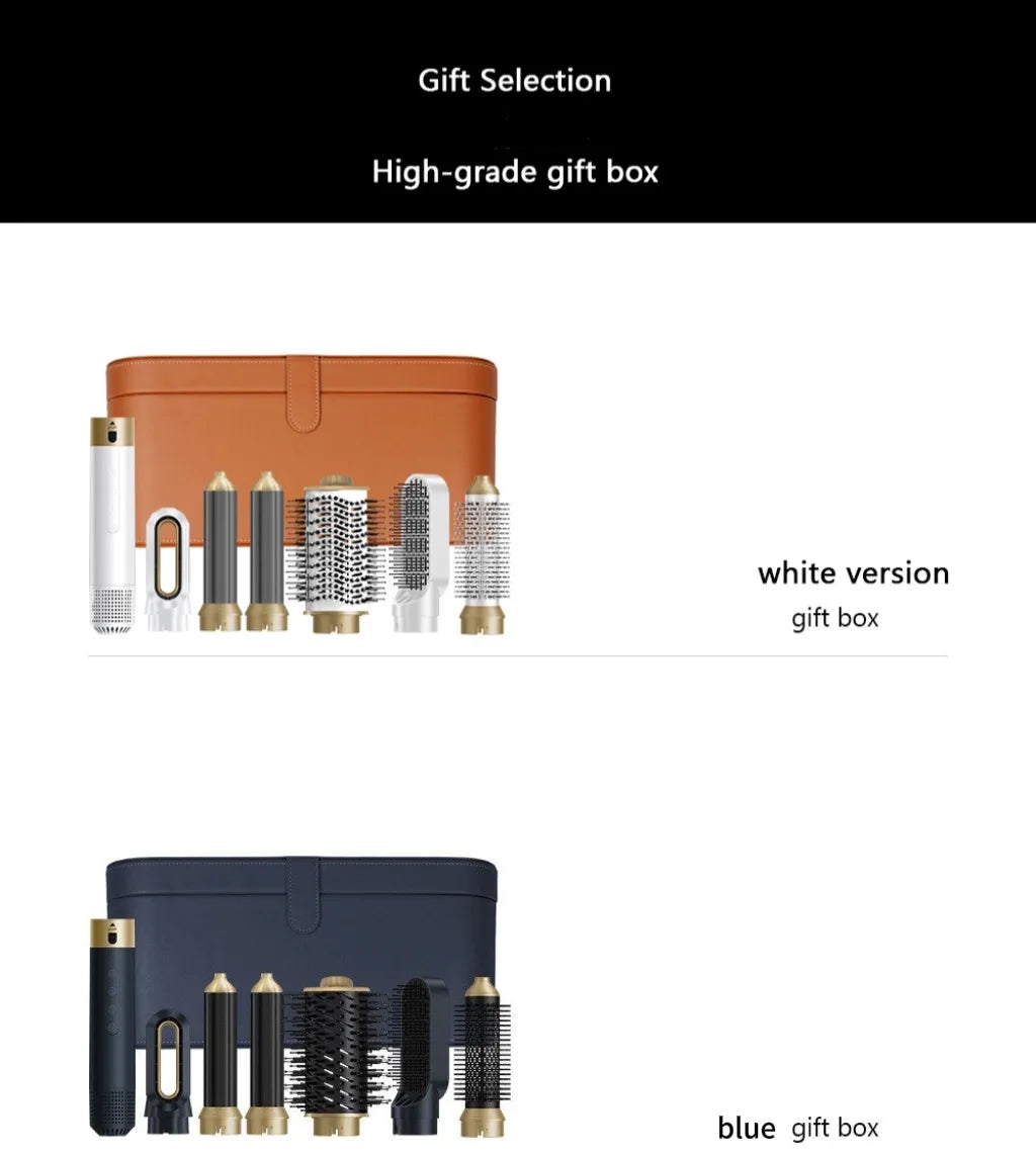 High Quality 6 in 1 Multi-Function Hair Care Set 110,000rpm Ionic Ionic Curling Iron Hair Dryer Straightener Brush Home Gift-5