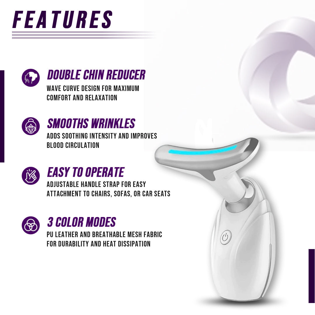 Dispositivo de terapia LED para lifting de cuello y rostro