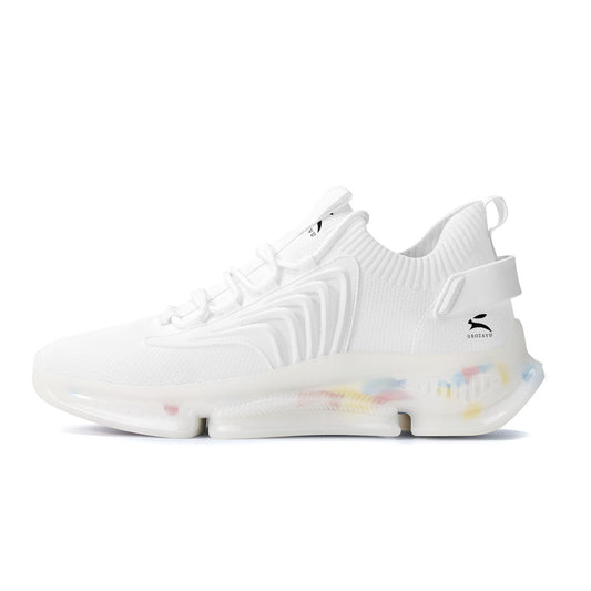White Air-Cushion Sneakers-0