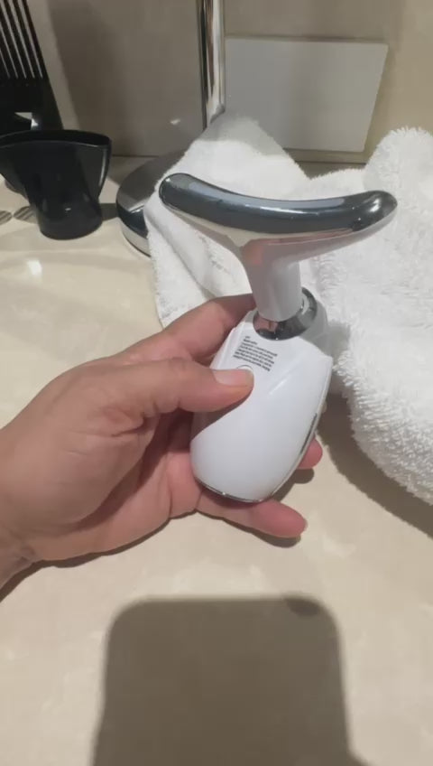 Dispositivo de terapia LED para lifting de cuello y rostro