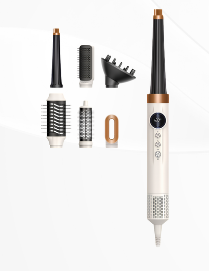 LUXVIA PRO™ - Cepillo Moldeador 9 en 1 con Motor Digital Brushless